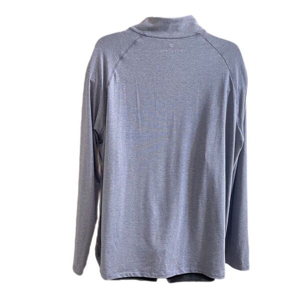 Free Fly Sweater Quarter Zip Pullover Mens 2X Blue Performance Bamboo - Picture 2 of 7